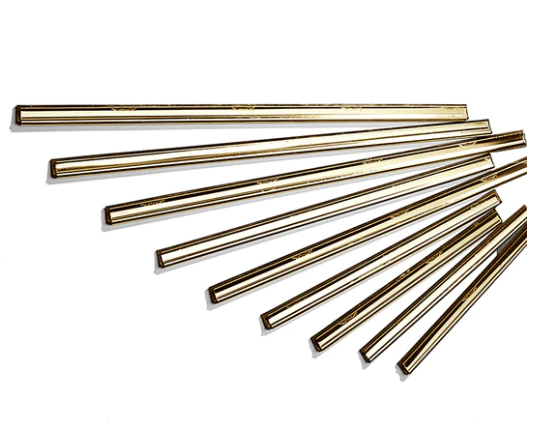 Ettore Master Brass Channel with Rubber for Cleaning Windows