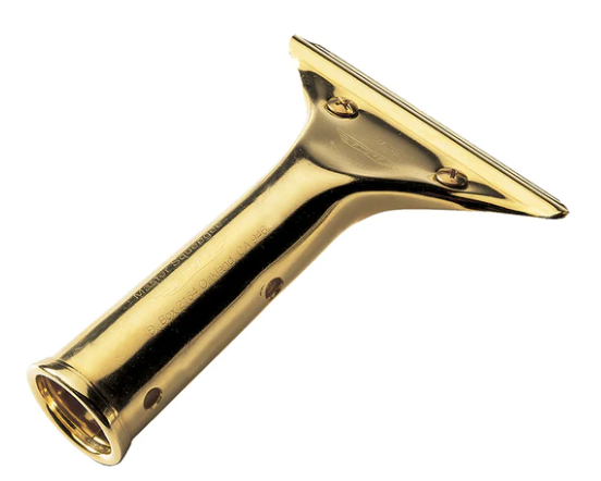 Ettore Master Brass Squeegee Handle for Cleaning Windows