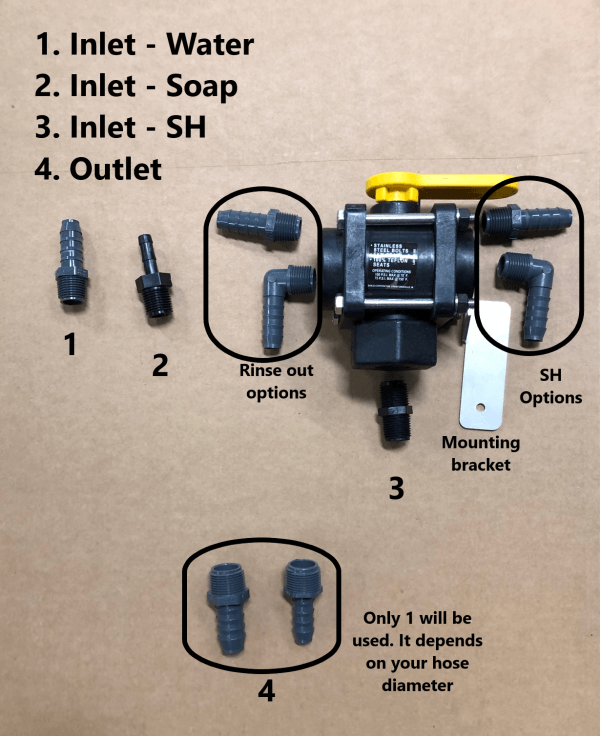 PROPORTIONER Rinse Valve/Installation Kit from Power Wash Store