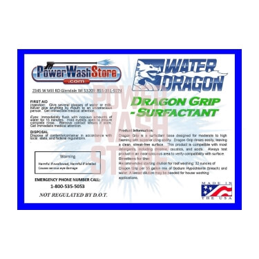 Water Dragon - Dragon Snot Detergent for Pressure Washers