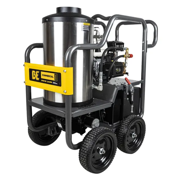 2,700 PSI - 2.8 GPM Hot Water Pressure Washer - BE Power Equipment