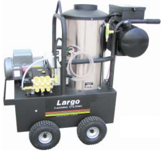 Largo 15 Series Hot Water Electric 4 Wheel Tomcat Portable Pressure Washer
