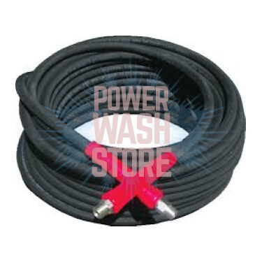 pressure washing 2 wire hose 100 ft WITH 3/8 fittings 6800 PSI !! black 
