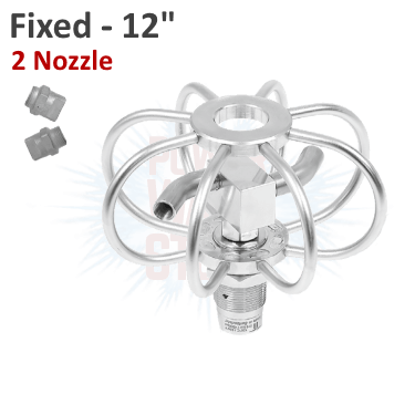 Fixed 2 Nozzle Exhaust Hood Swivel 12"- #5262