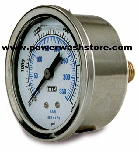 Back Mount Gauge - 10000 psi #3140