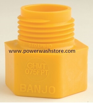 Banjo Polypropylene Male NPT- Garden Hose Female Thread