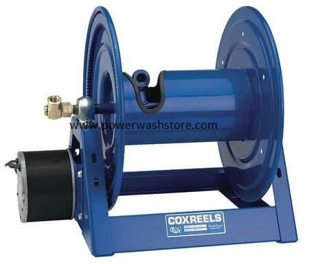 Skid or Wall Mount Super Heavy Duty Pressure Washer Hose Reel, 3/8In x  200FT Capacity, Air and Water, 4000 PSI