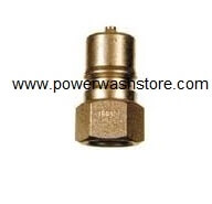 Double Shut Off Quick Connect Plug - Brass 1/2" FPT