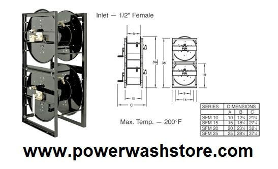 Stackable Frame Hose Reel- 150 Stackable Frame Hose Reel- 150