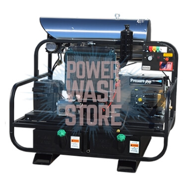 8012PRO-35KLDG Pressure Pro Pro-Super Skid Series DIESEL Belt Drive 12v HOT water pressure washer 8.0 GPM @ 3500 PSI