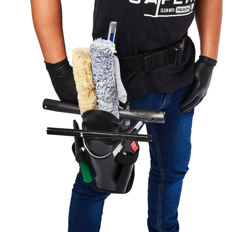 5-Tool Squeegee Holster on person 5-Tool Squeegee Holster on person