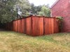 After Stripping Wood Fence