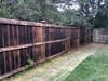 Before stripping fence
