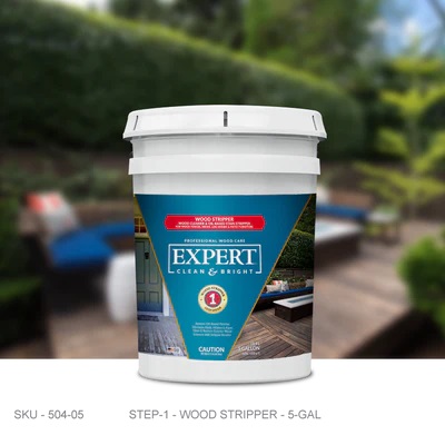 EXPERT WOOD STRIPPER DECK STAIN REMOVER - 5 Gallon