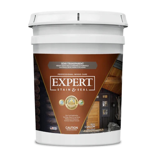 EXPERT Stain & Seal Semi-Transparent Wood Oil - 5 Gallons