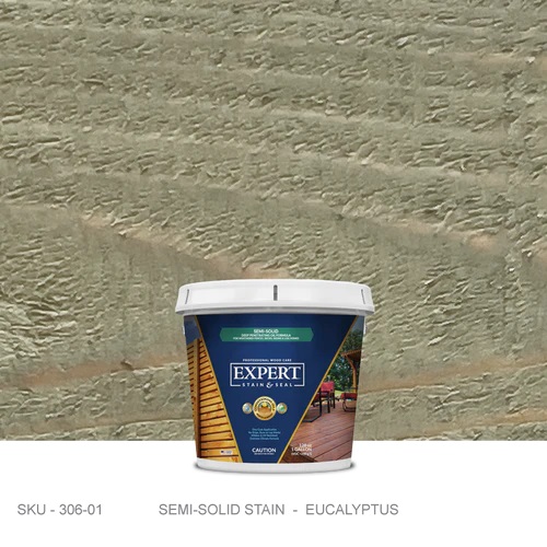 EXPERT Stain & Seal SemiSolid Wood Stain & Sealer 1 Gallon Power