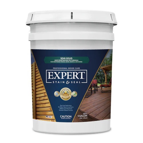 EXPERT Stain & Seal Semi-Solid Wood Stain & Sealer - 5 Gallons